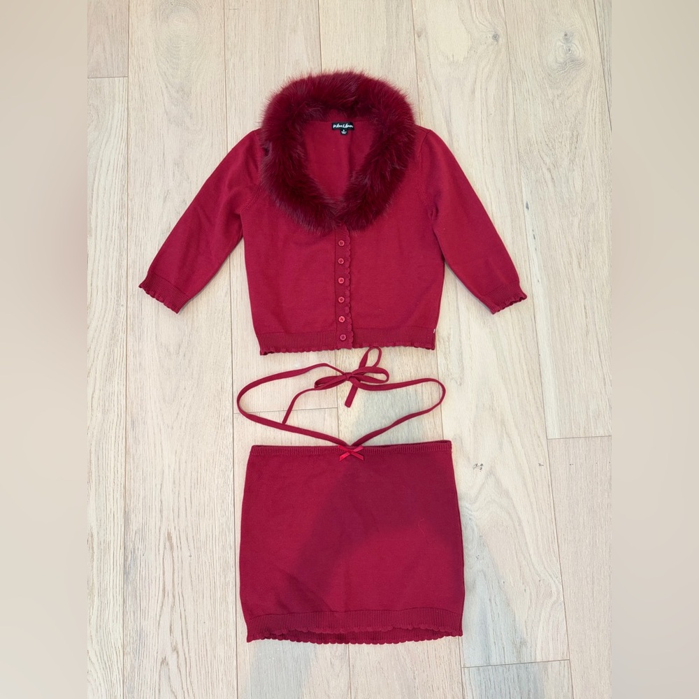 For Love and Lemons Set- Cardigan is S, Skirt is XS